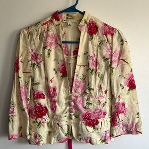 Banana Republic Blazer jacket crop style 4 petite